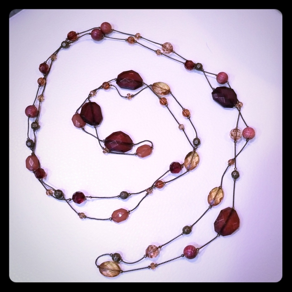 Super Long Beaded Necklace